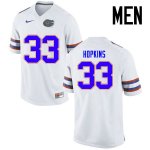 Men's Florida Gators #33 Tyriek Hopkins NCAA Nike White Authentic Stitched College Football Jersey XHD5562RO